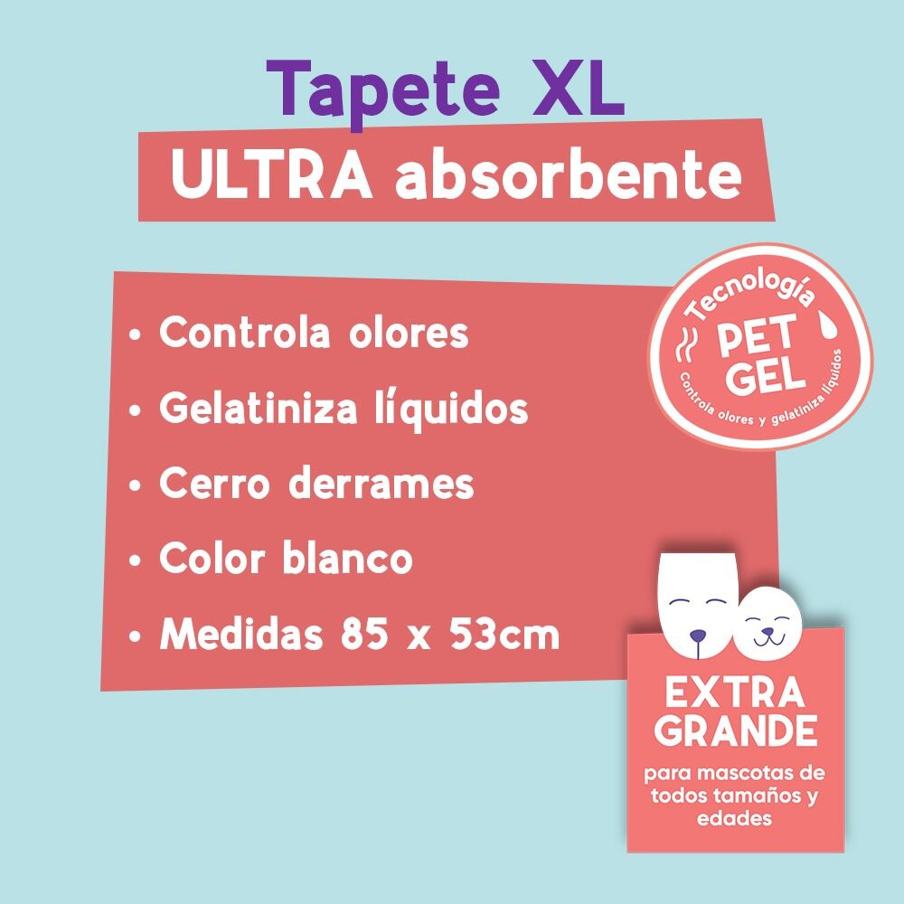 Tapete Xl Ultra Absorbente Ludos 18.0 Pza