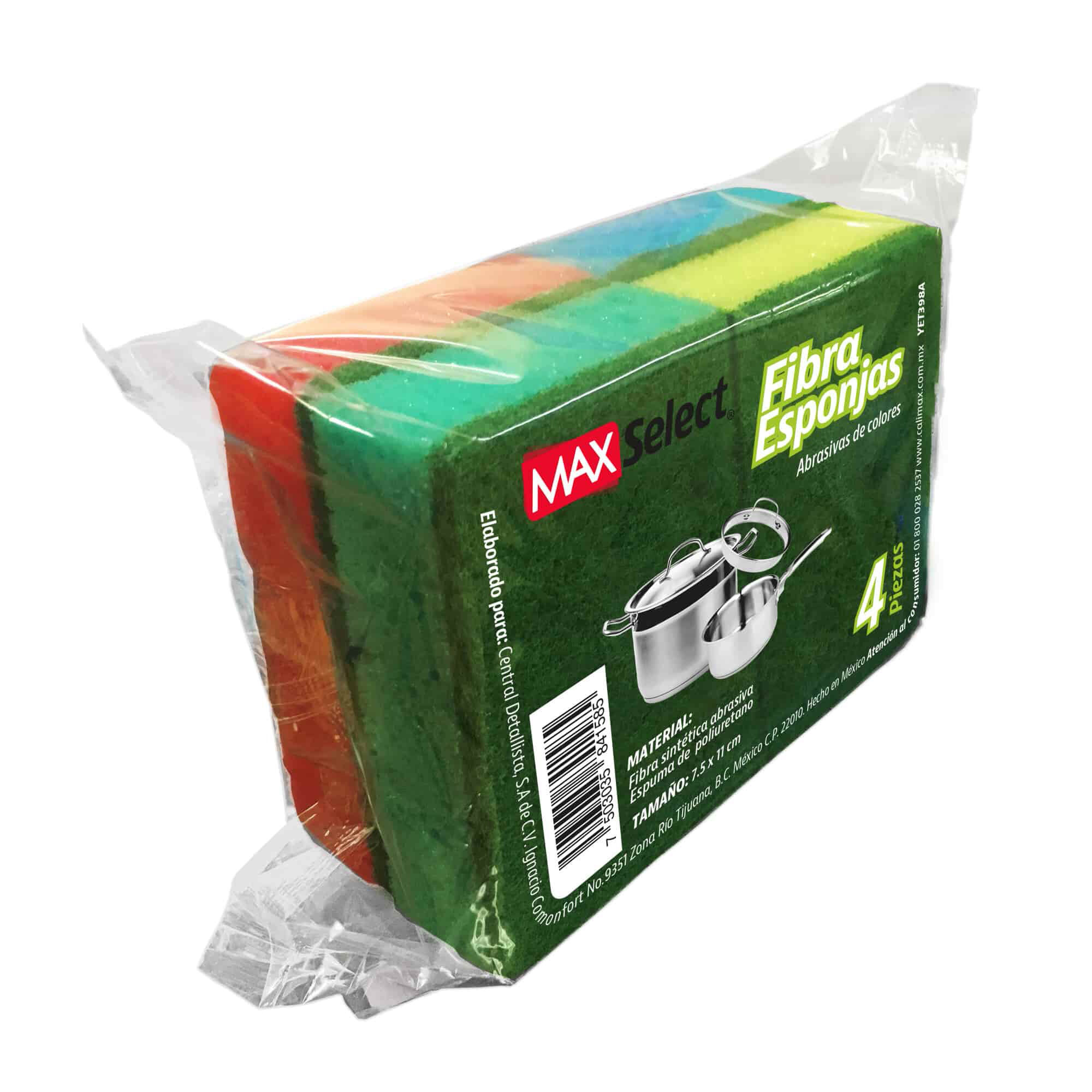 Fibra Esponja De Colores Max Select 4.0 Pza