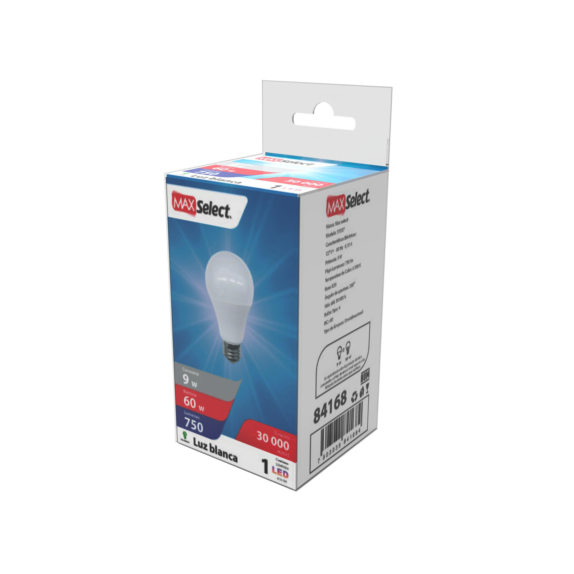 Foco Led 9w Luz Fria Max Select 1.0 Pza