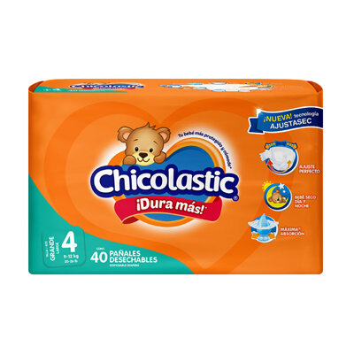 Pañal Chicolastic Talla 4 Grande 40 Pañales