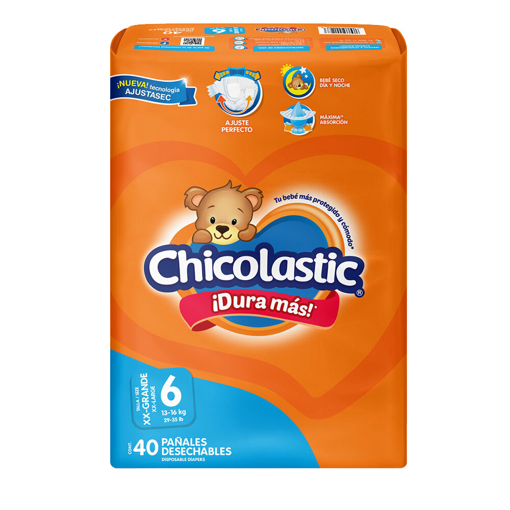 Pañal Chicolastic Talla 6 Xx Grande 40 Pañales
