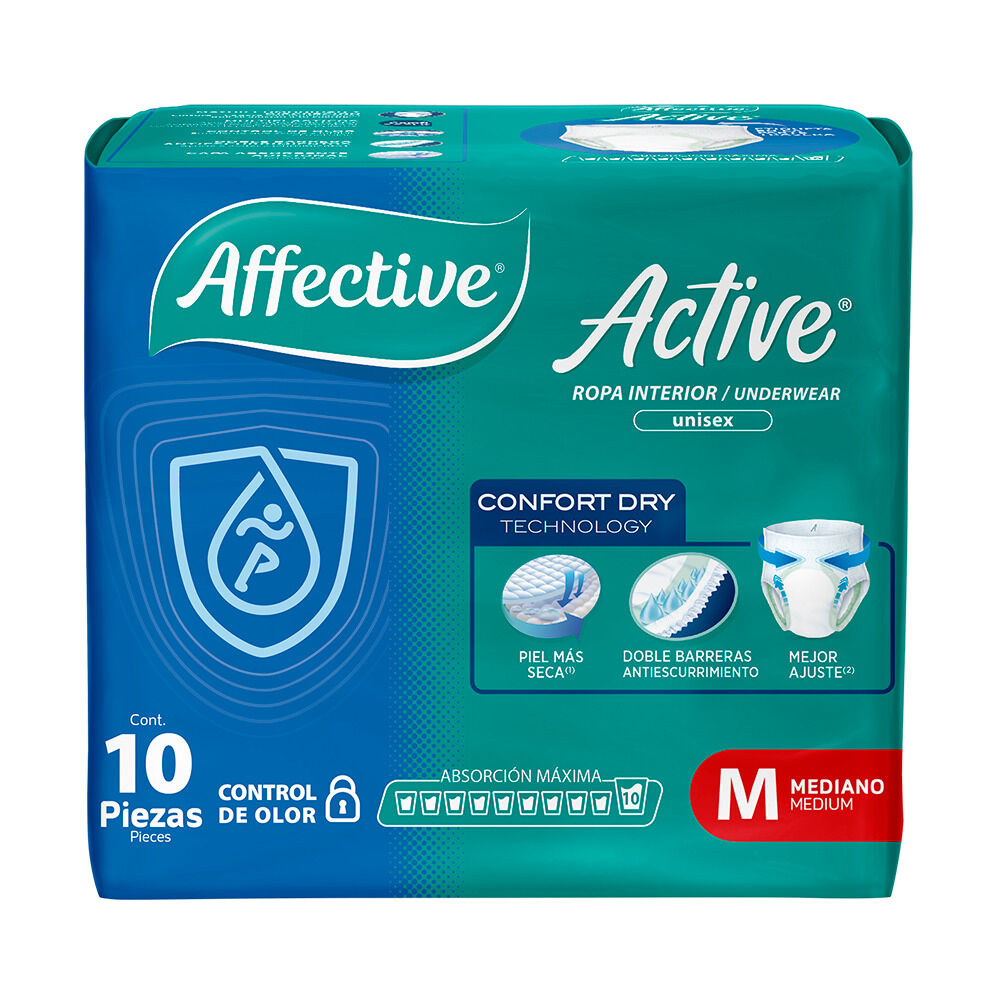 Ropa Interior Safe Pants Extra Med Affective 10.0 Pza