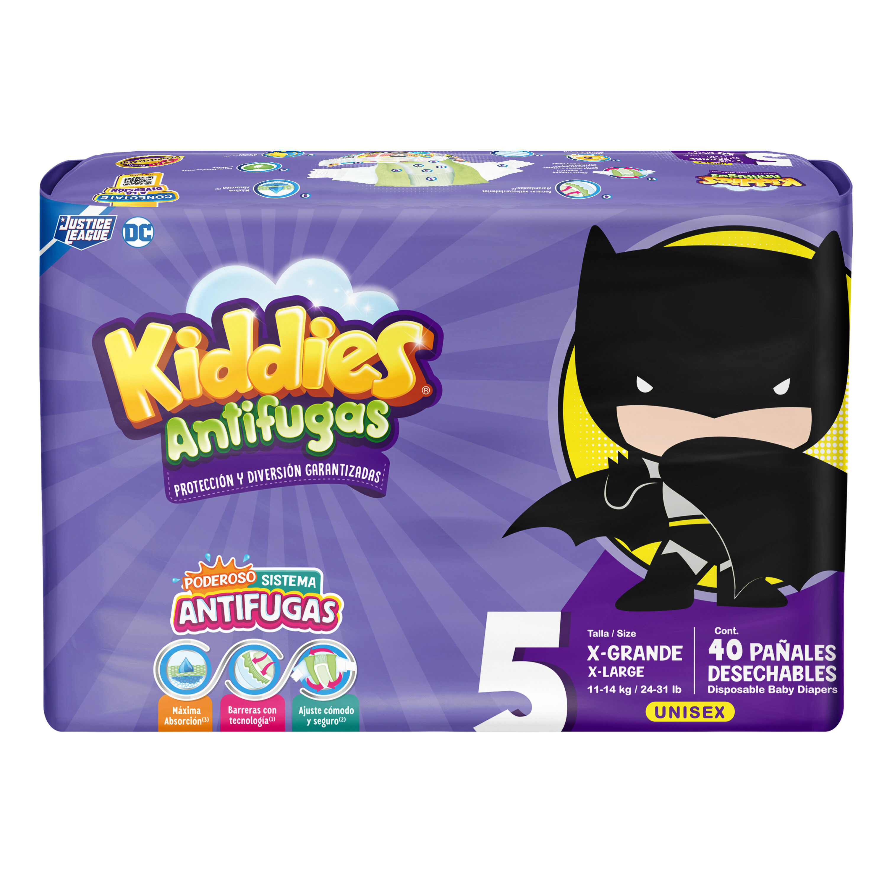 Pañal P Bebe T 5 Antifugas Kiddies 40 0 Pza