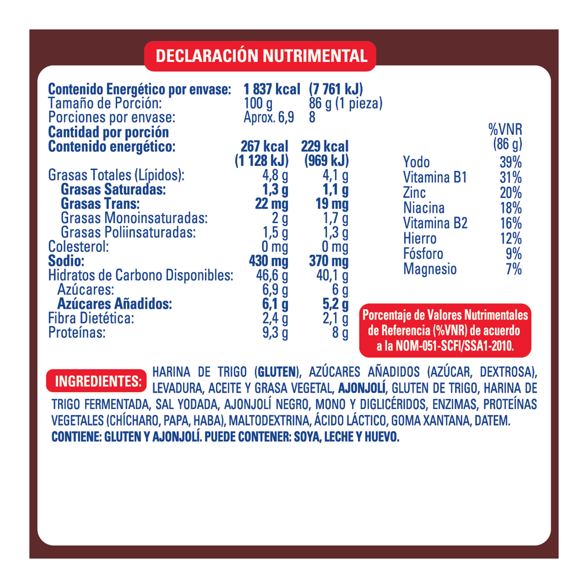 Bimbollos Parrilleros Bimbo 688.0 Gr