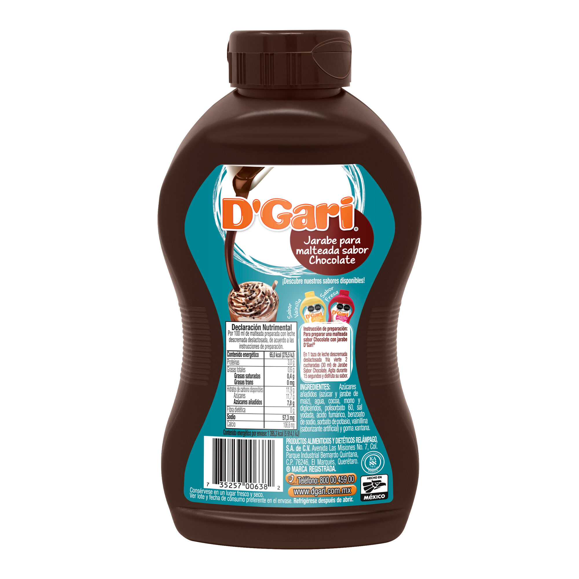 Jarabe Chocolate Dgari 230 Ml