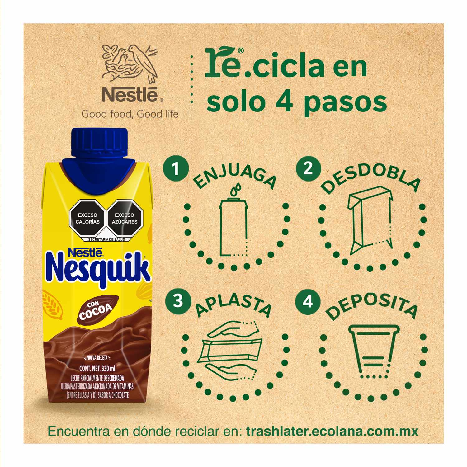 Bebida Chocolate Nesquik 330.0 Ml