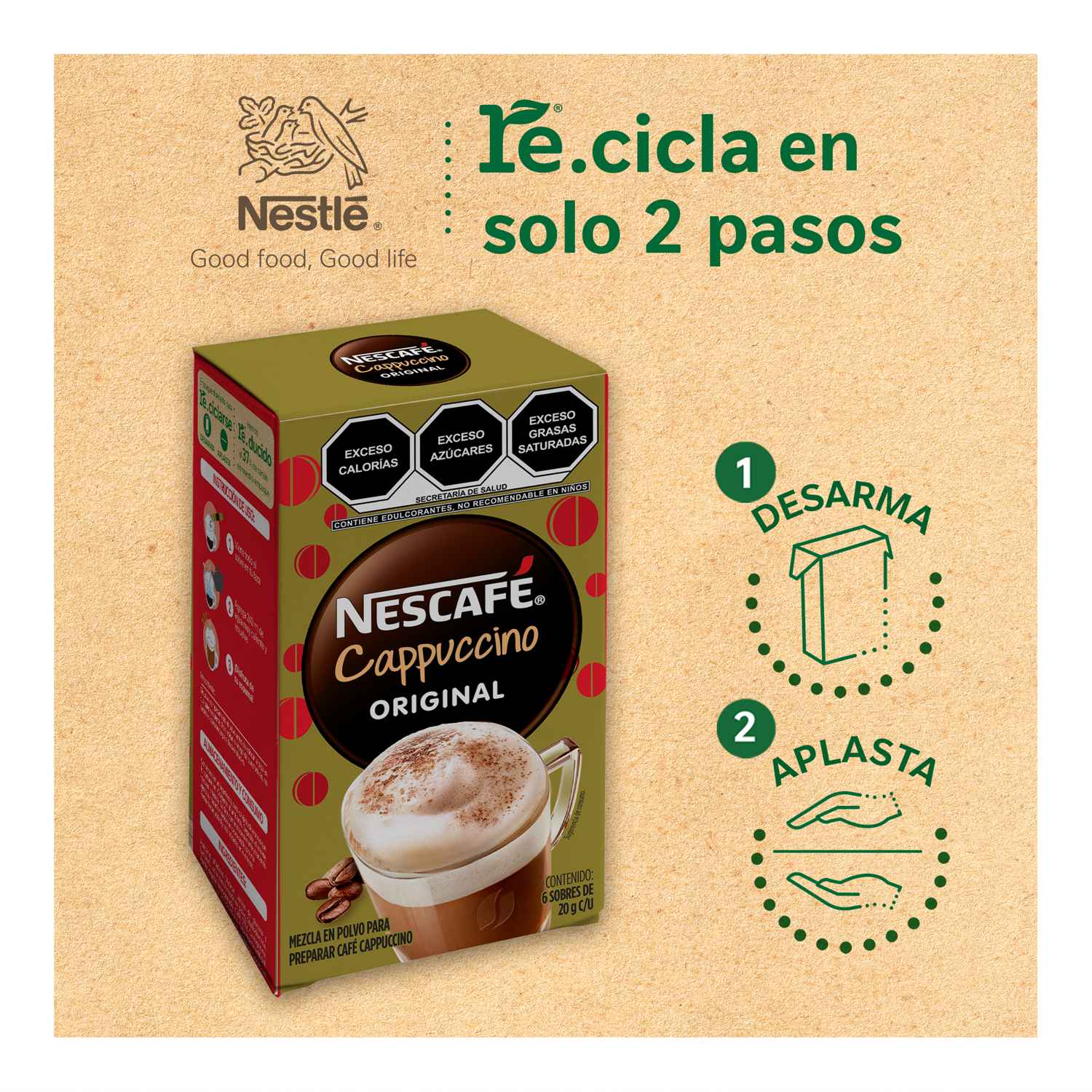 Cappuccino Original Nescafe 6 0 Sob