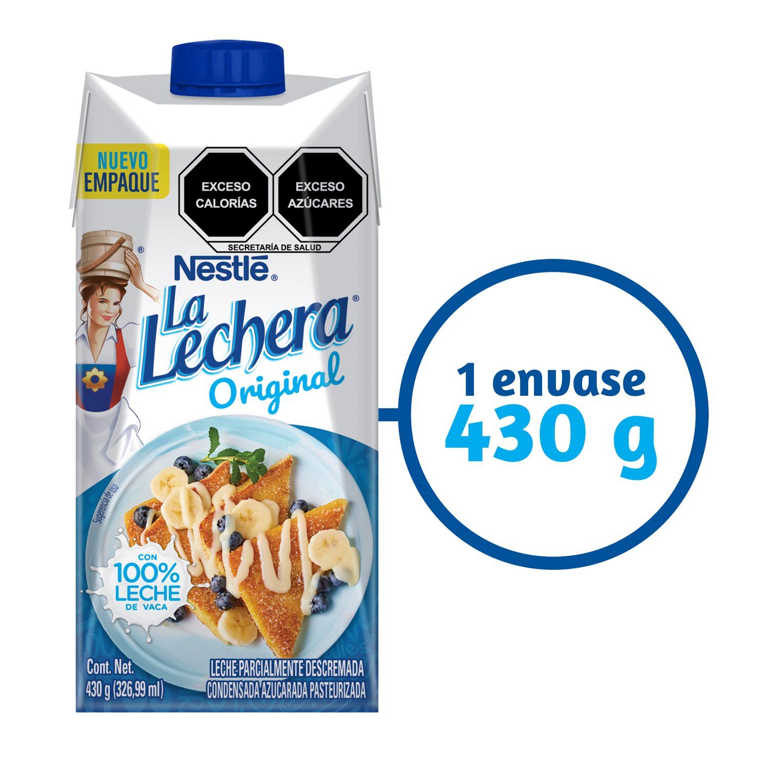 Leche Condensada Nestlé La Lechera Cartón 430g