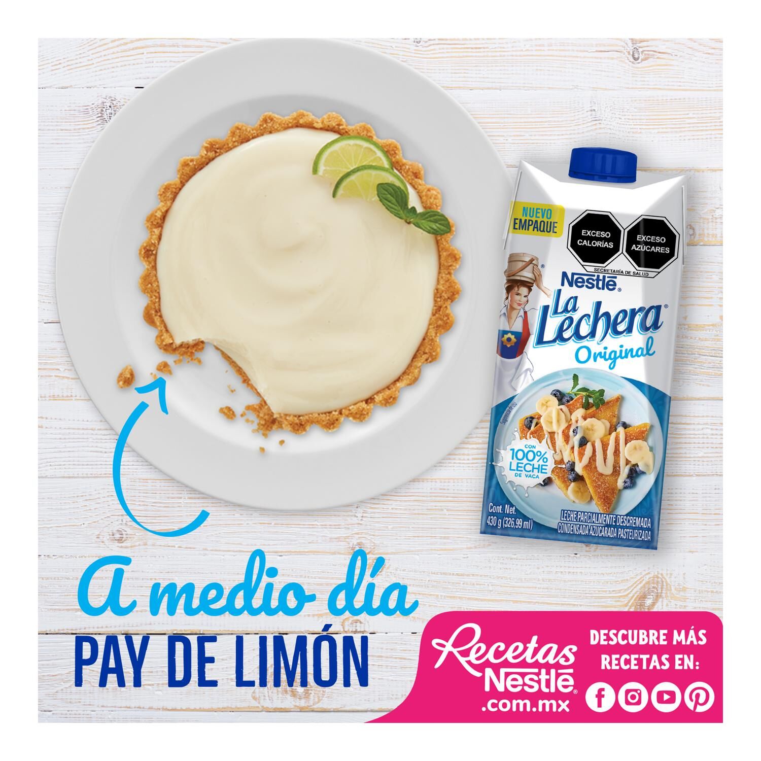 Leche Condensada Nestlé La Lechera Cartón 430g