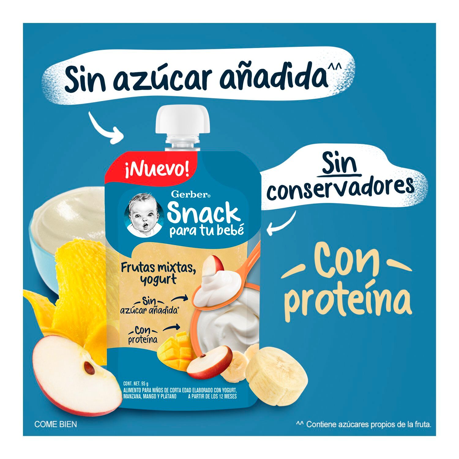 Junior Pouch Frutas Mixtas Gerber 96.0 Gr