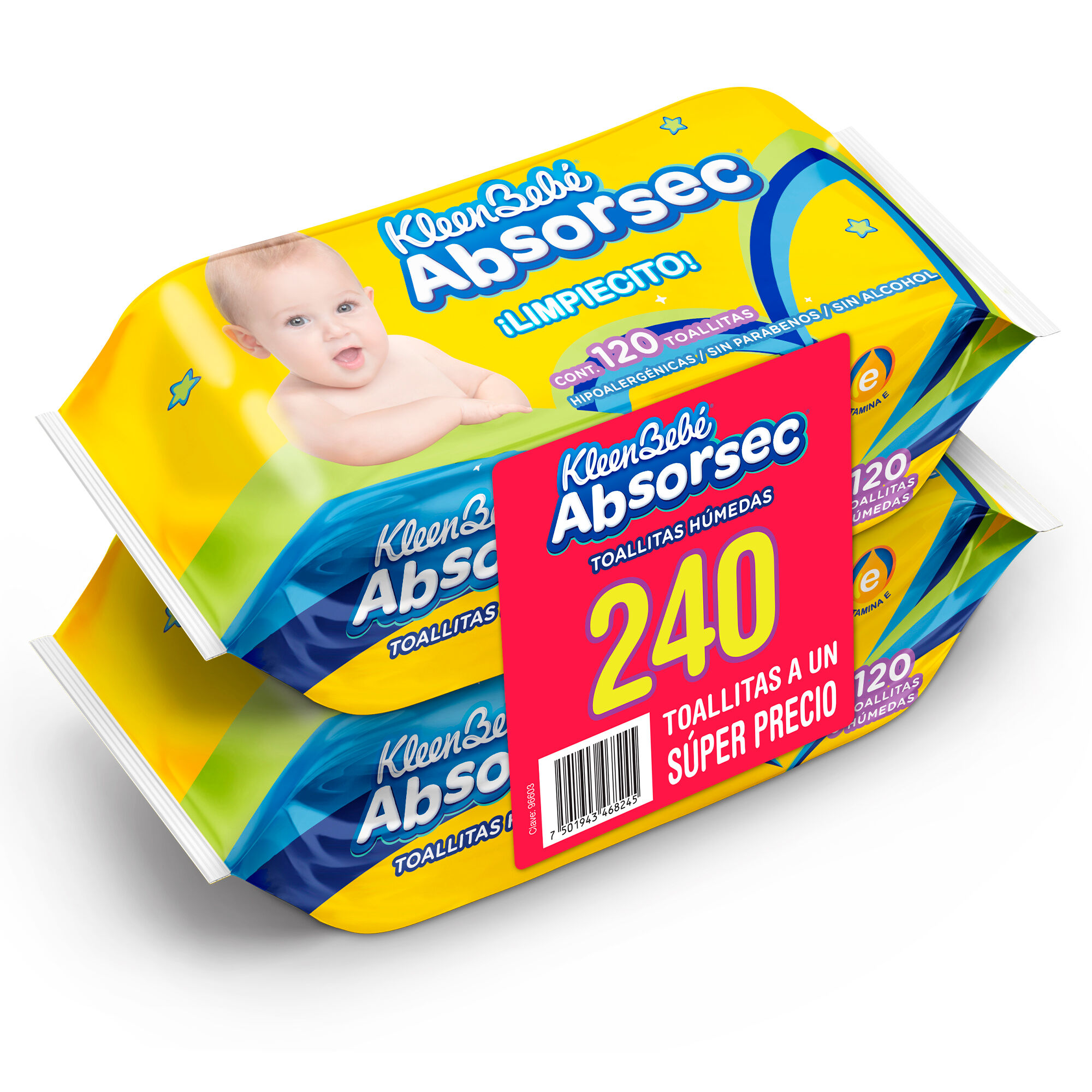 Toallitas Humedas Absorsec 2.0 Pack