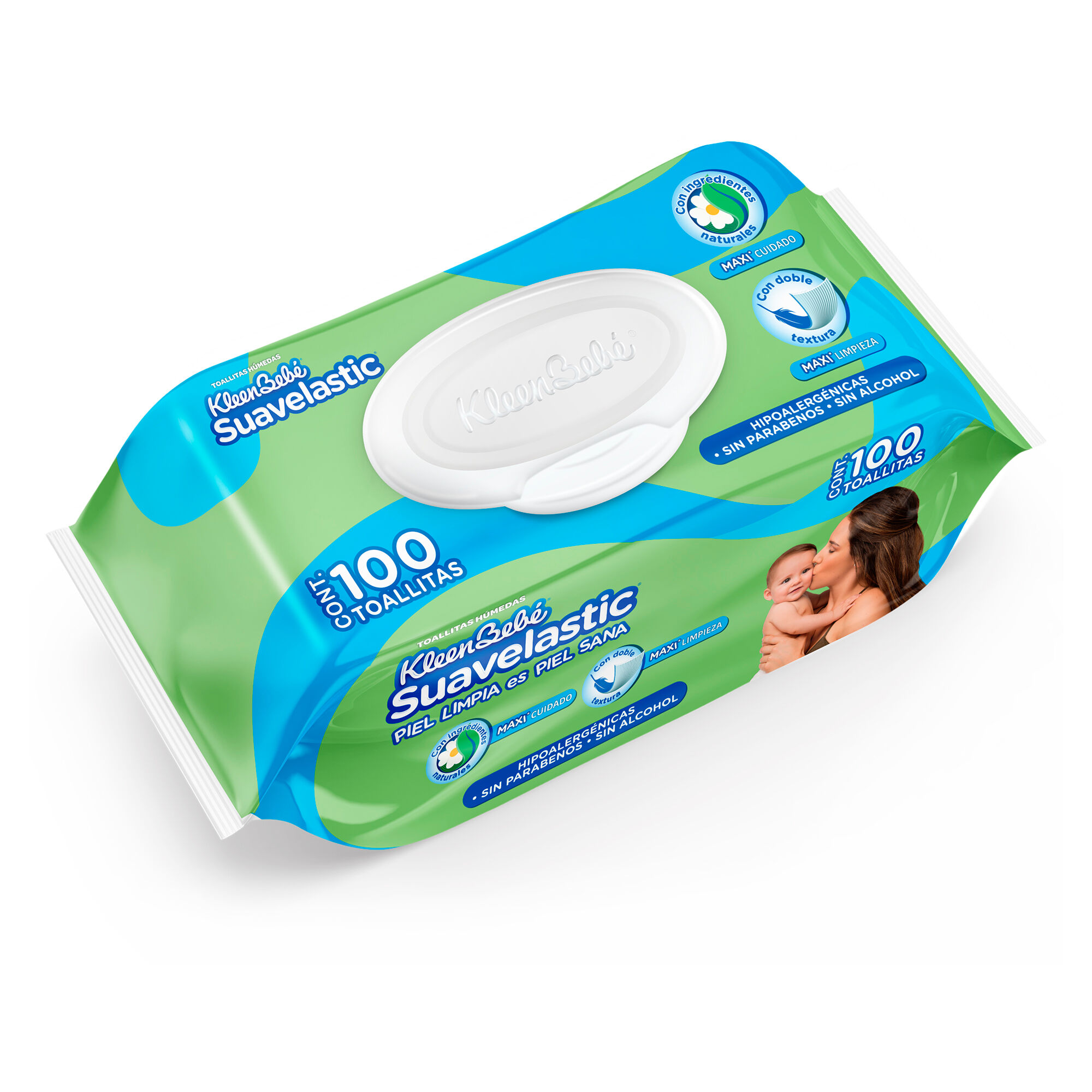 Toallitas Humed Suavelastic Max Kleen Bebe 100 0 Pza