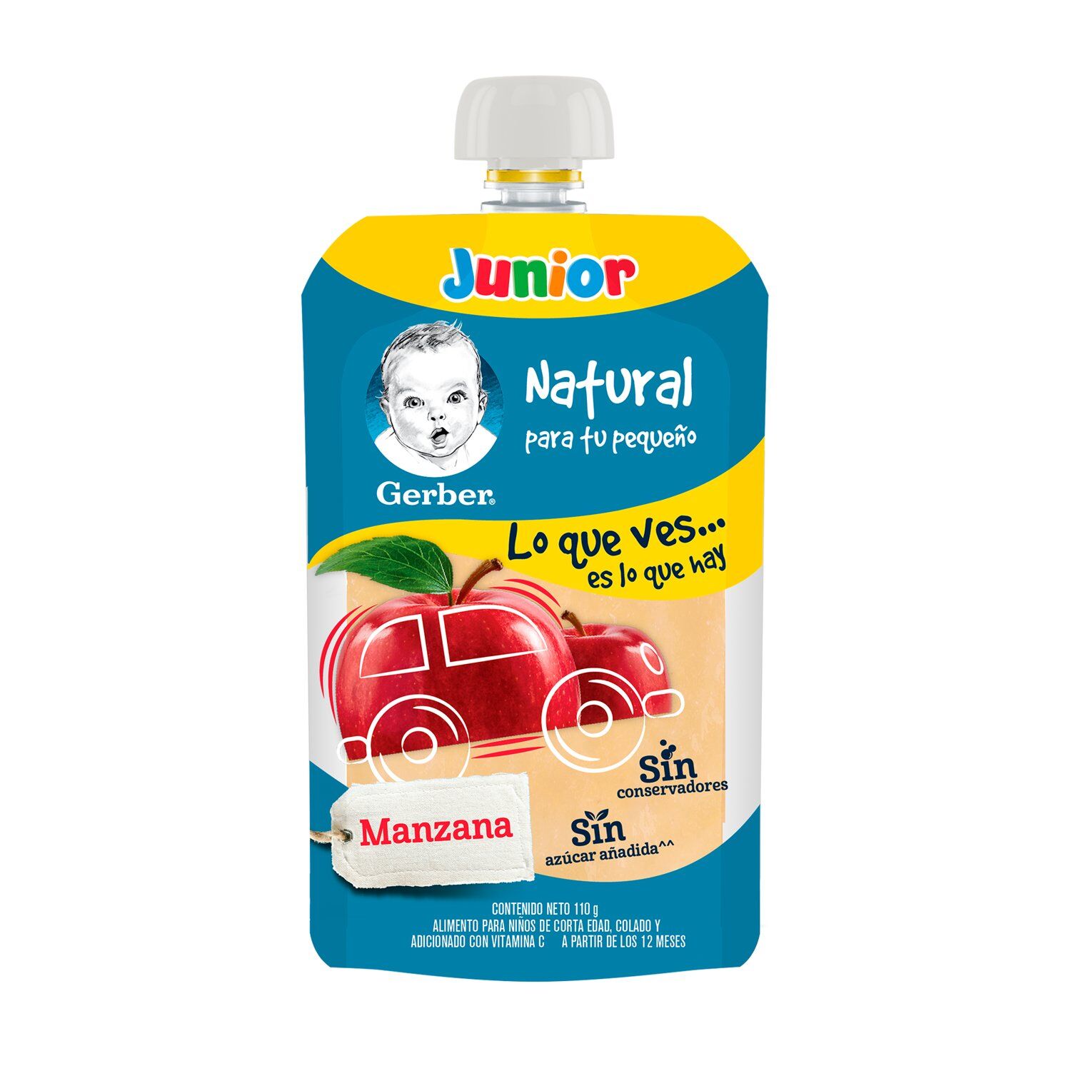 Pouch Junior Manzana Gerber 118.0 Gr