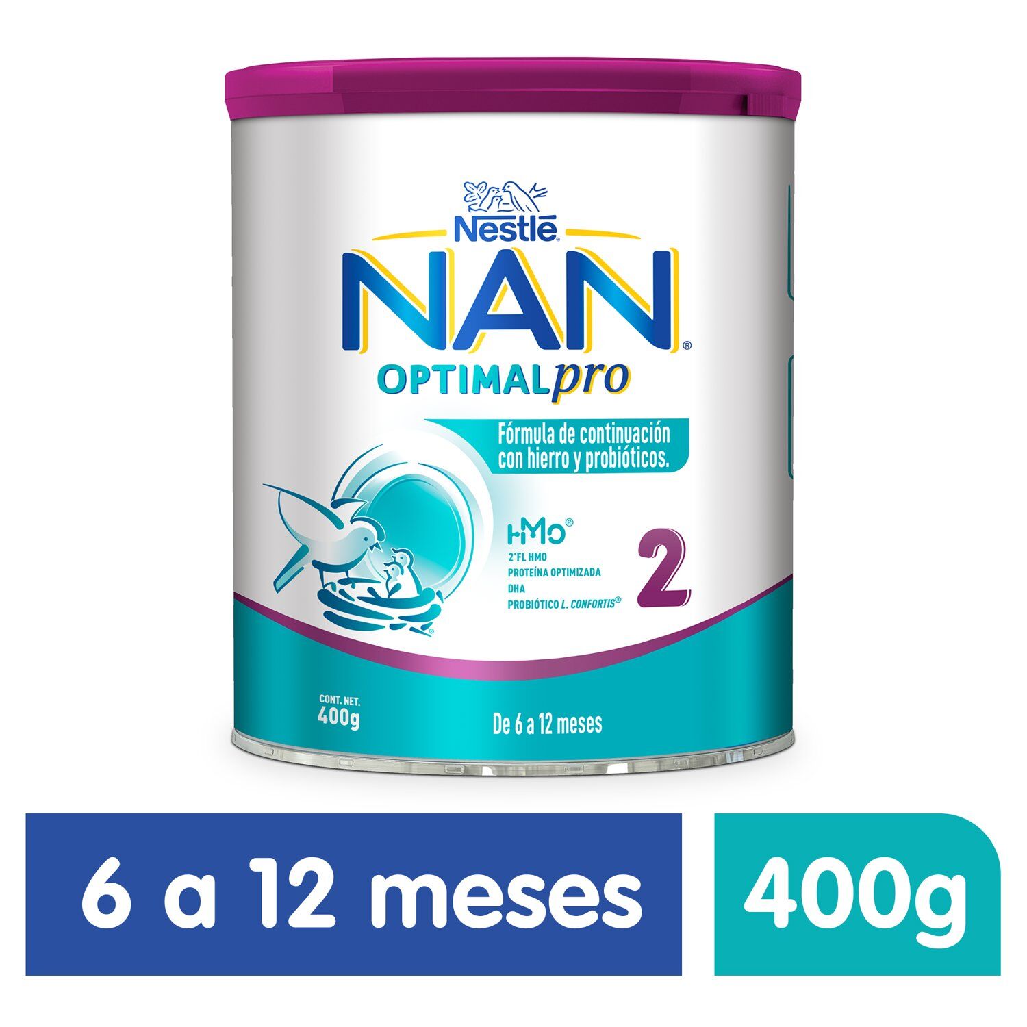 Leche Polvo Optipro Et 2 Nan 2 400.0 Gr