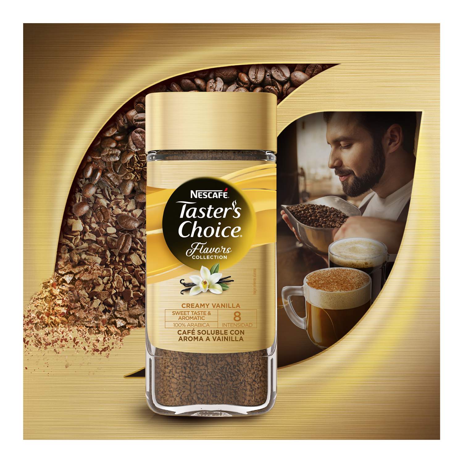 Cafe Vainilla Tasters Choice 100.0 Gr