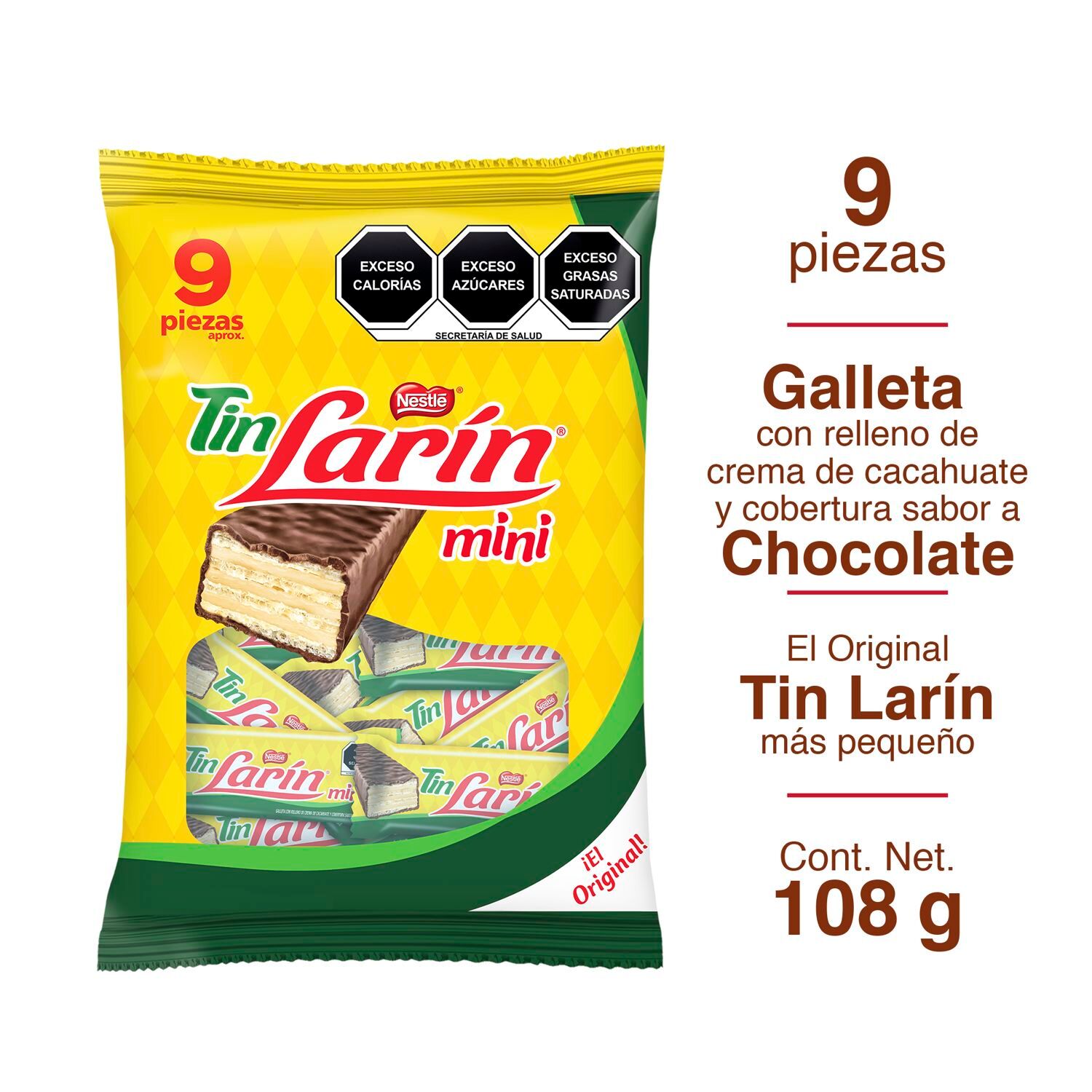 Bolsa De Chocolates Tin Larin Mini Nestle 9.0 Pza