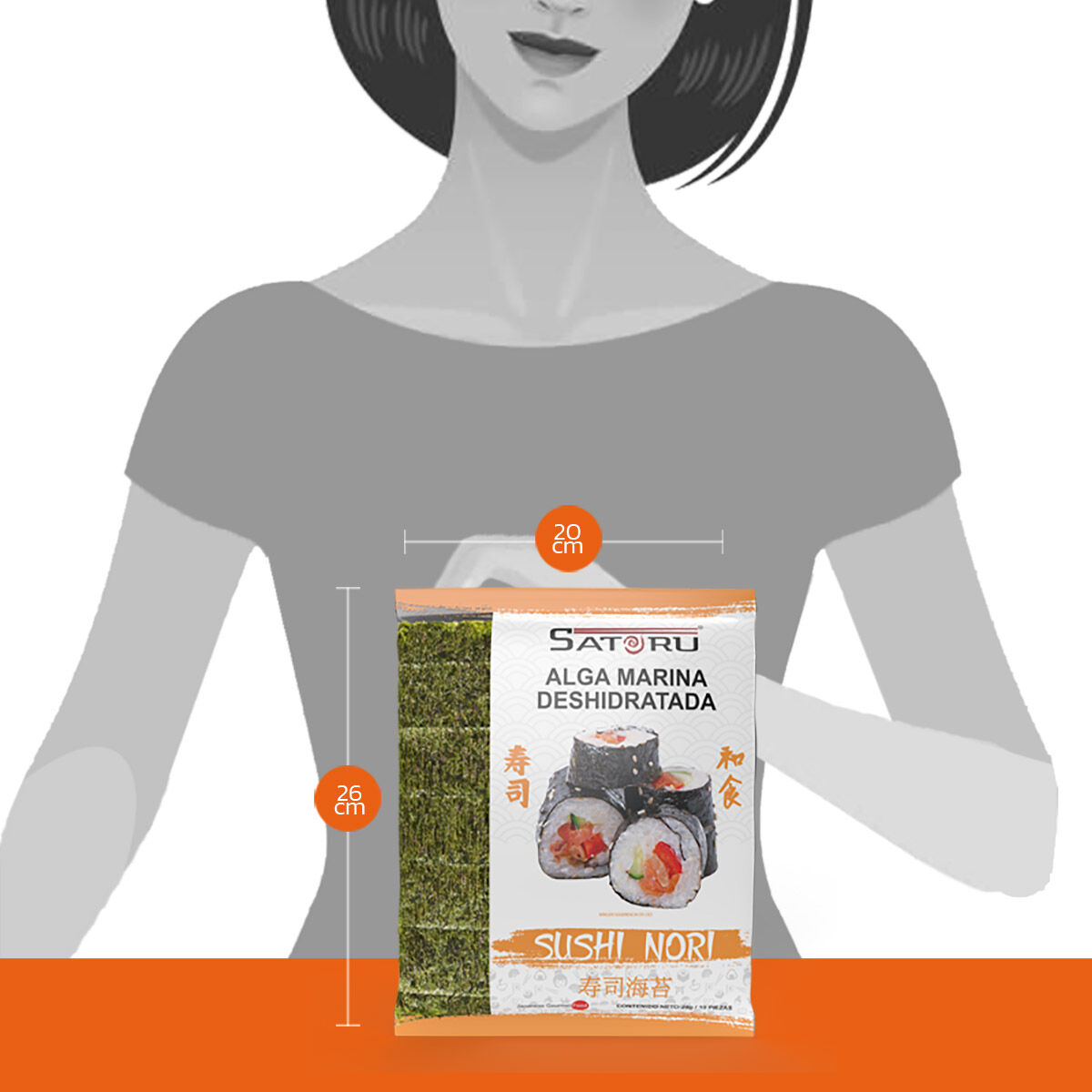 Alga Nori Para Sushi Satoru 28 G