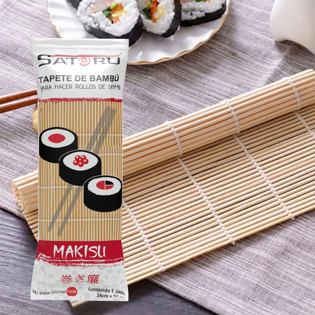 Tapete De Bambu Para Sushi Makisu Satoru 1 Pza