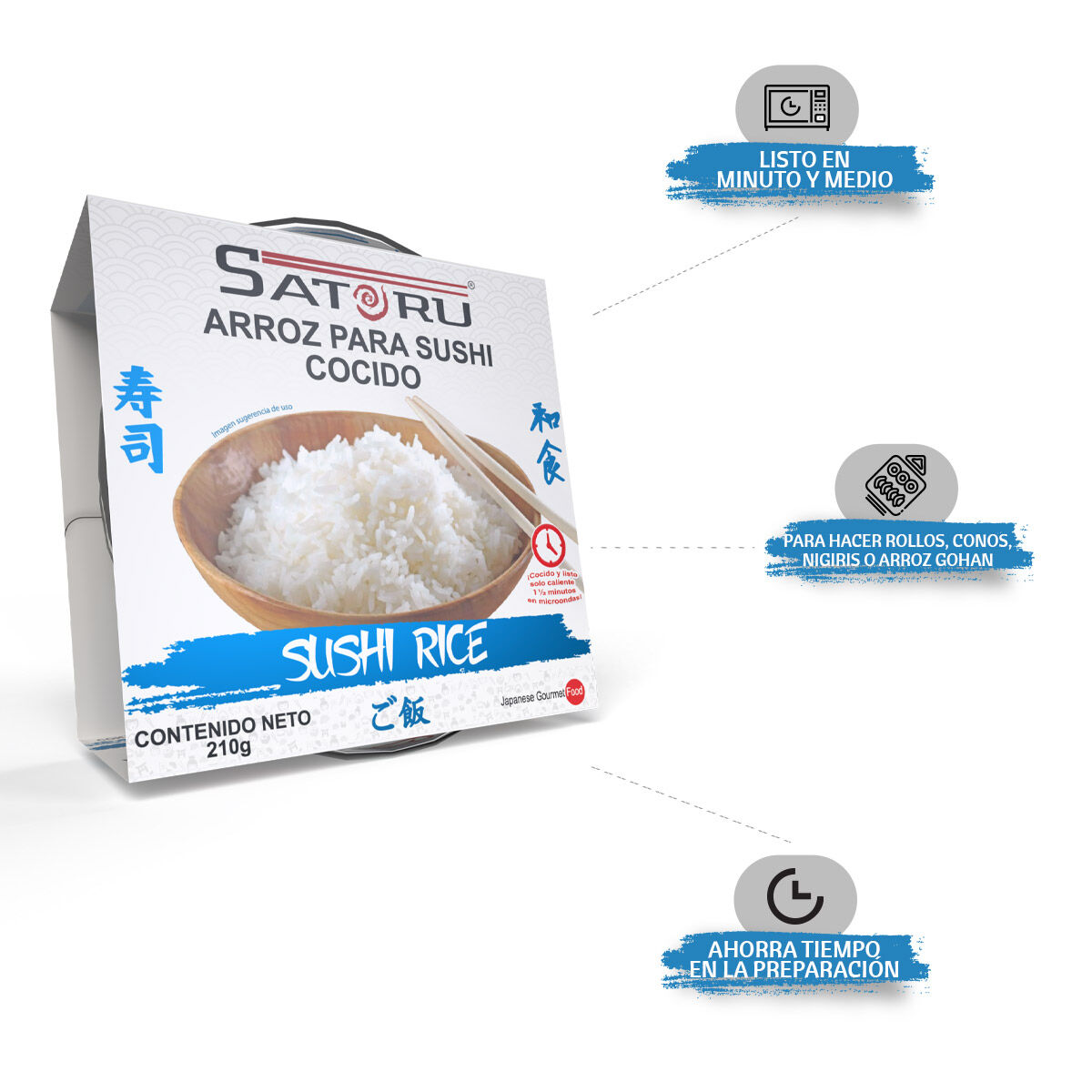 Arroz Instantaneo Sushi Satoru 210gr