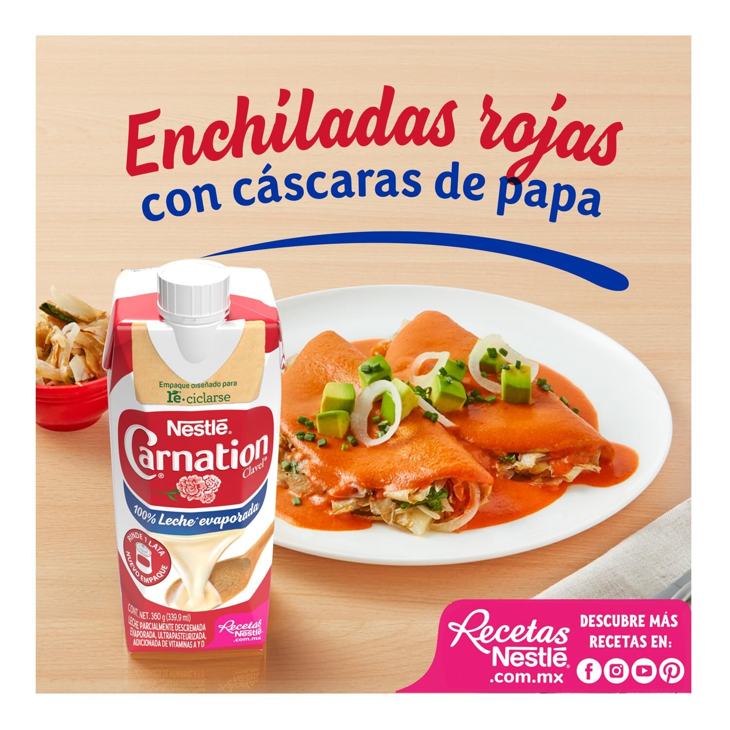 Leche Evaporada Nestlé Carnation Clavel Original 360g
