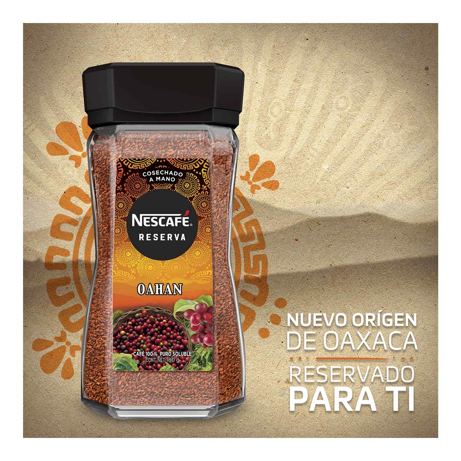 Café Soluble Nescafé Reserva Oahan Frasco 180g