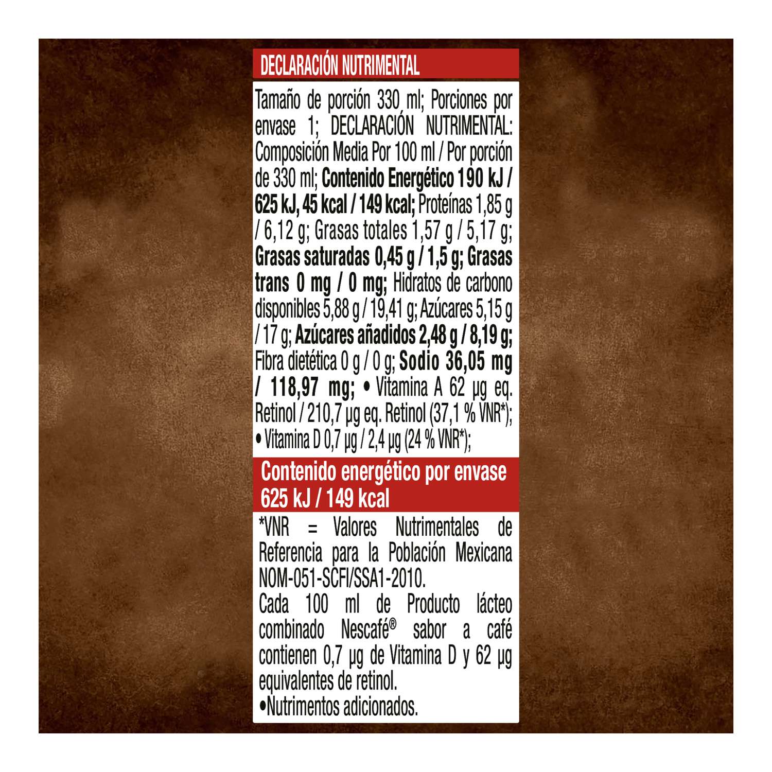 Producto Lácteo Combinado Nescafé Latte Black Café 330ml