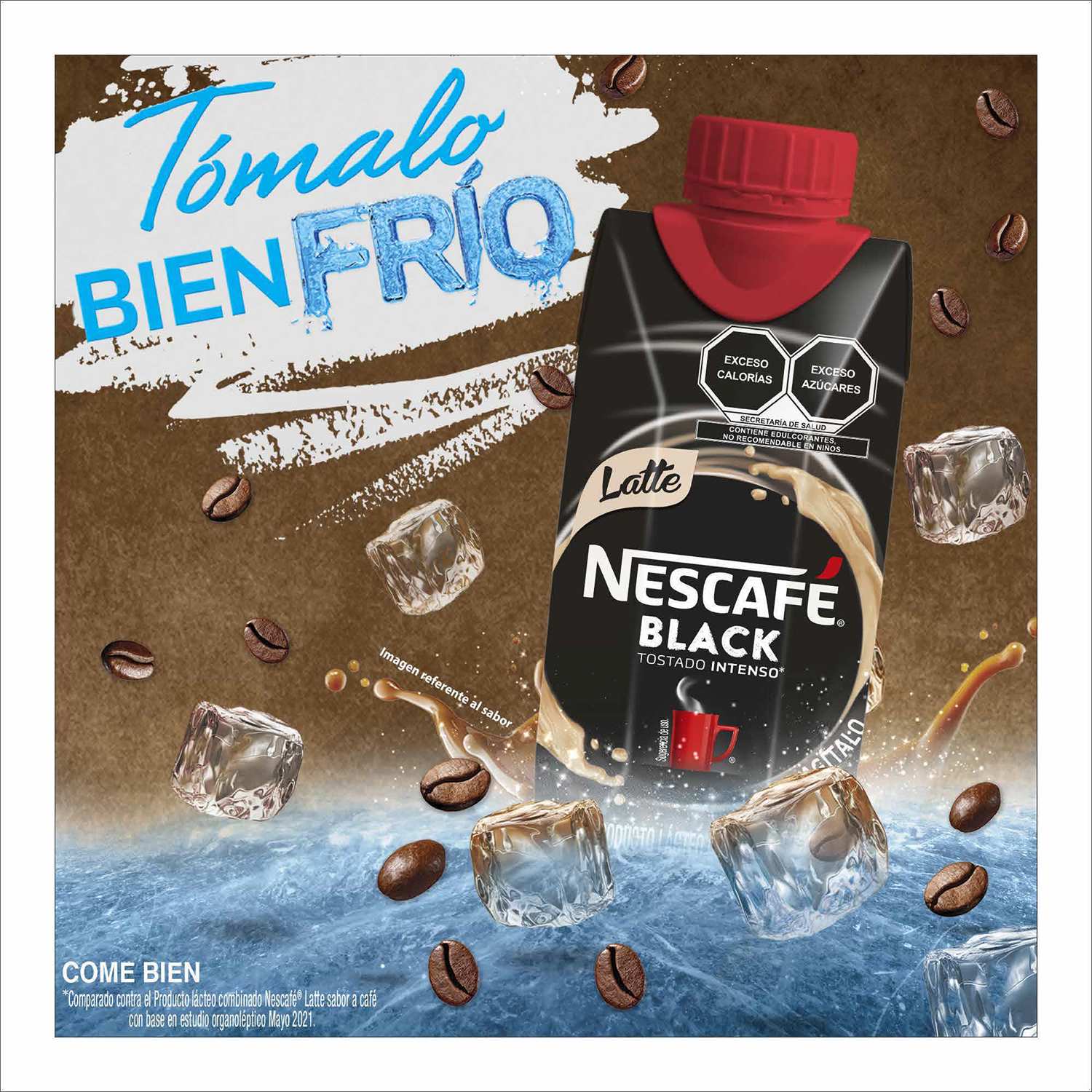 Producto Lácteo Combinado Nescafé Latte Black Café 330ml