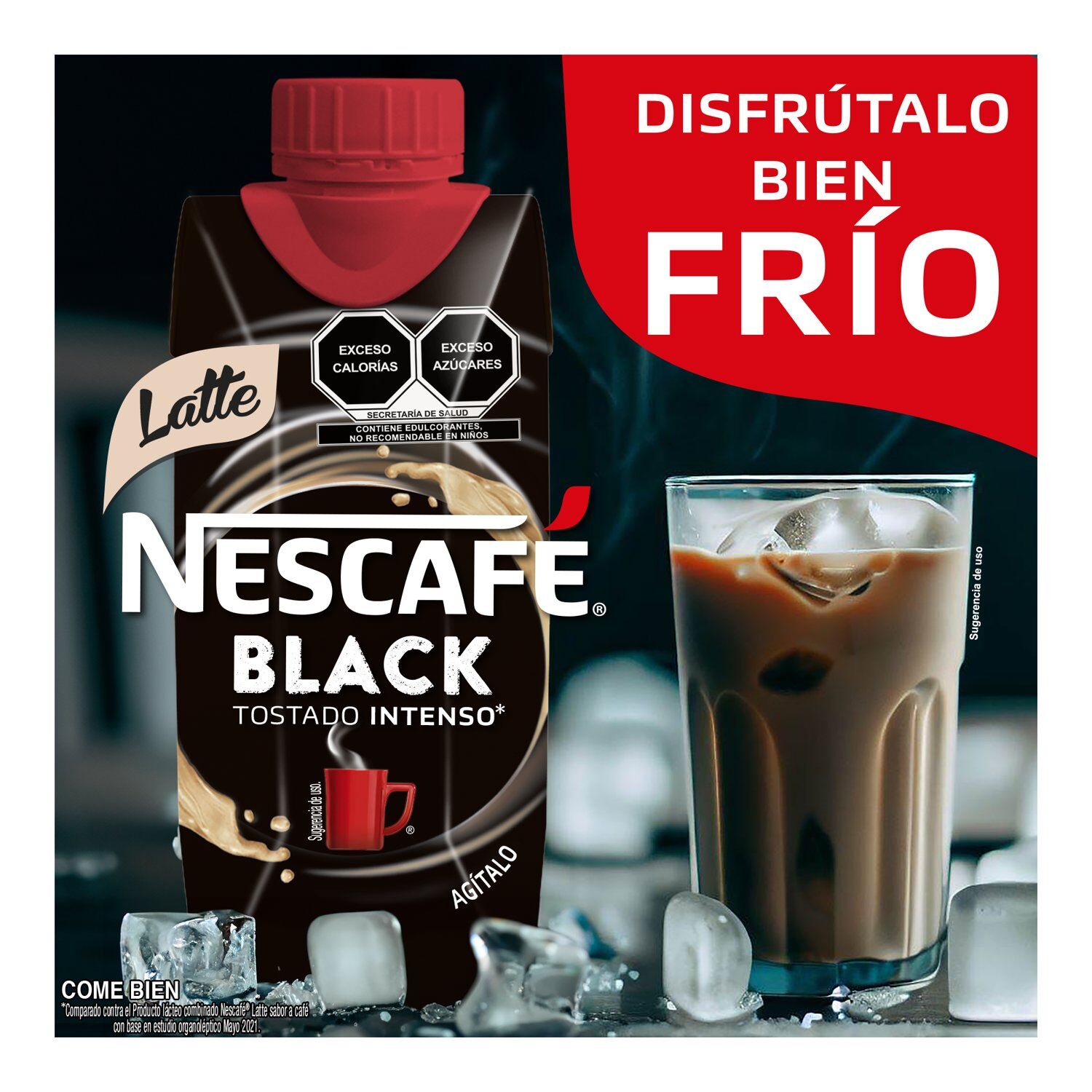 Producto Lácteo Combinado Nescafé Latte Black Café 330ml