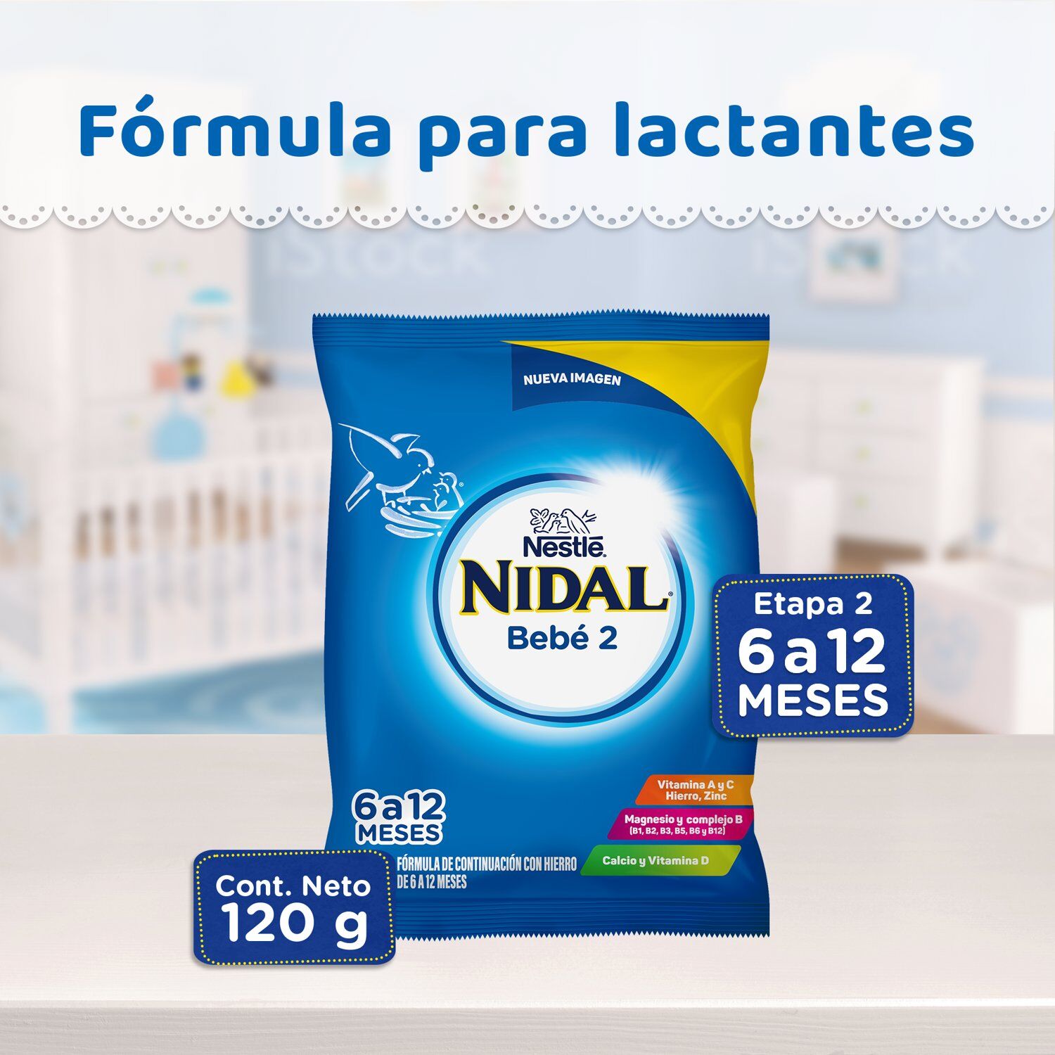 Formula Infantil 2 Bolsa Nidal 120.0 Gr
