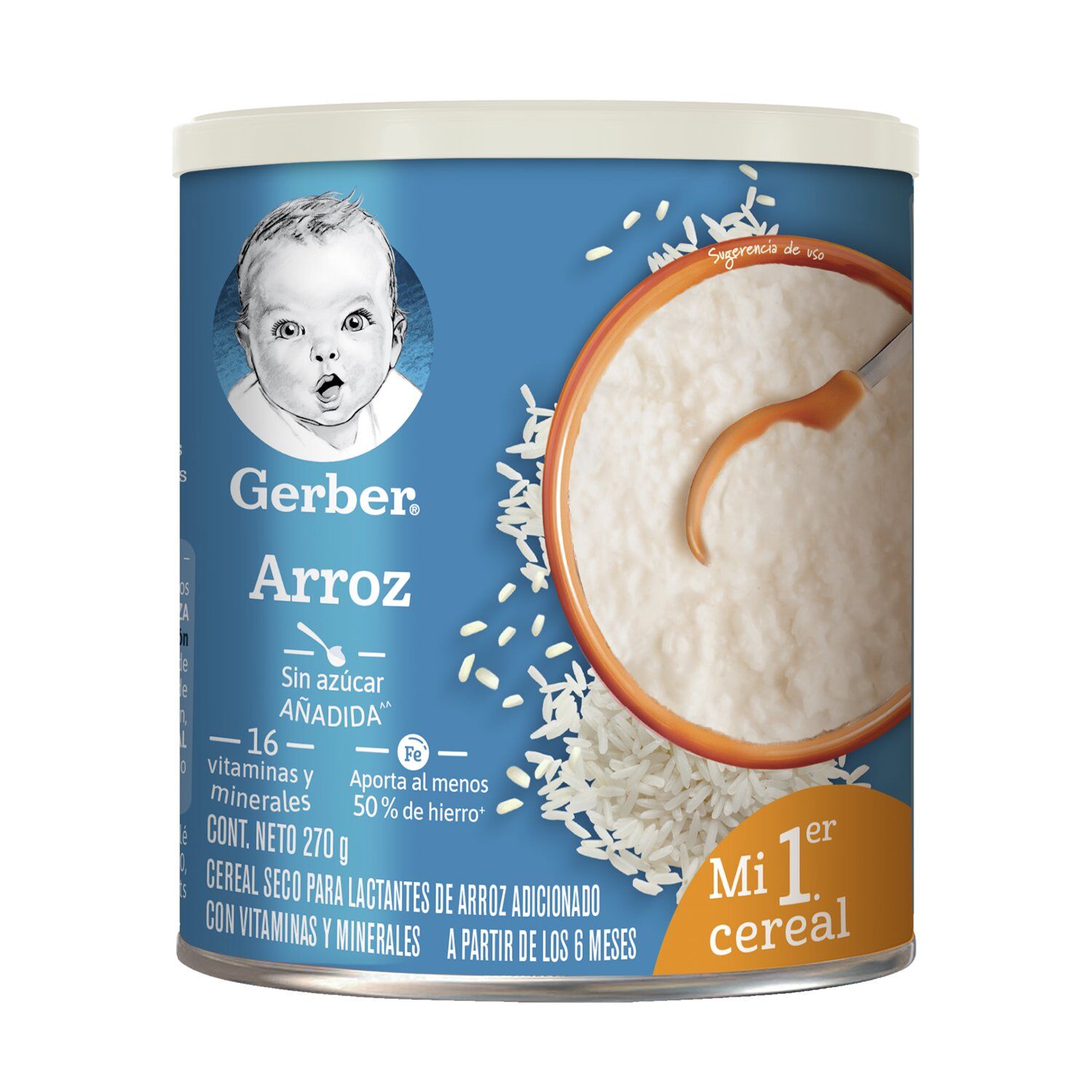 Lata 1aet Arroz Gerber 270.0 Gr