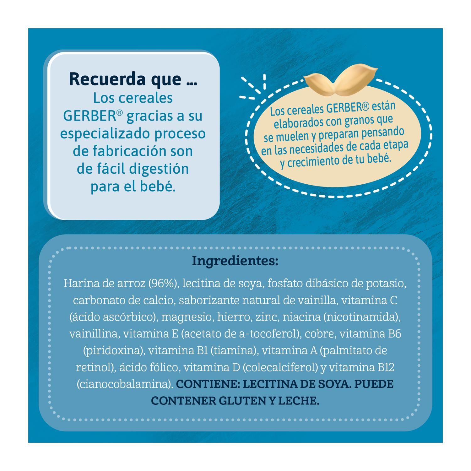 Cereal Infantil Gerber Para Lactantes Arroz 270g