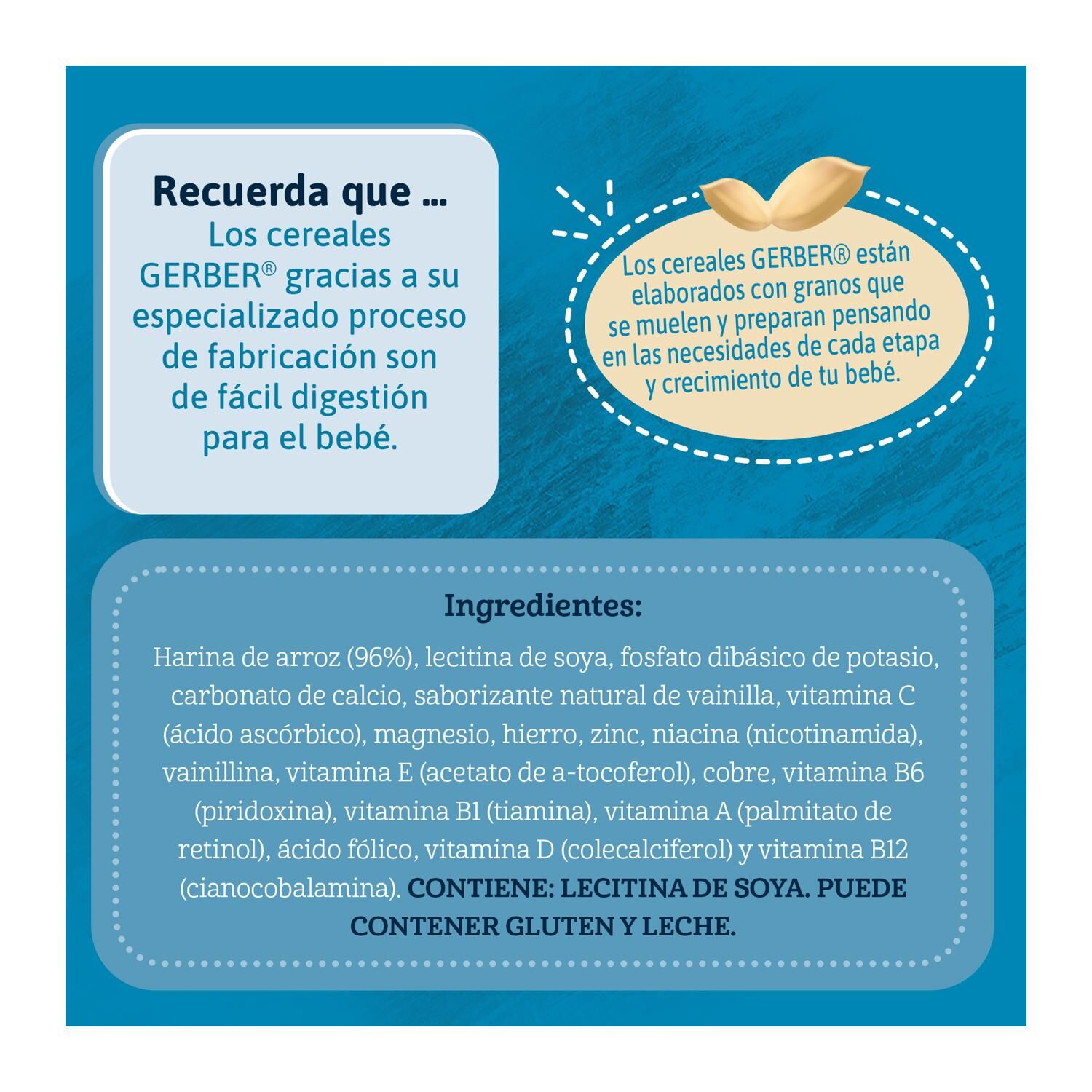 Cereal Infantil Gerber Para Lactantes Arroz 200g