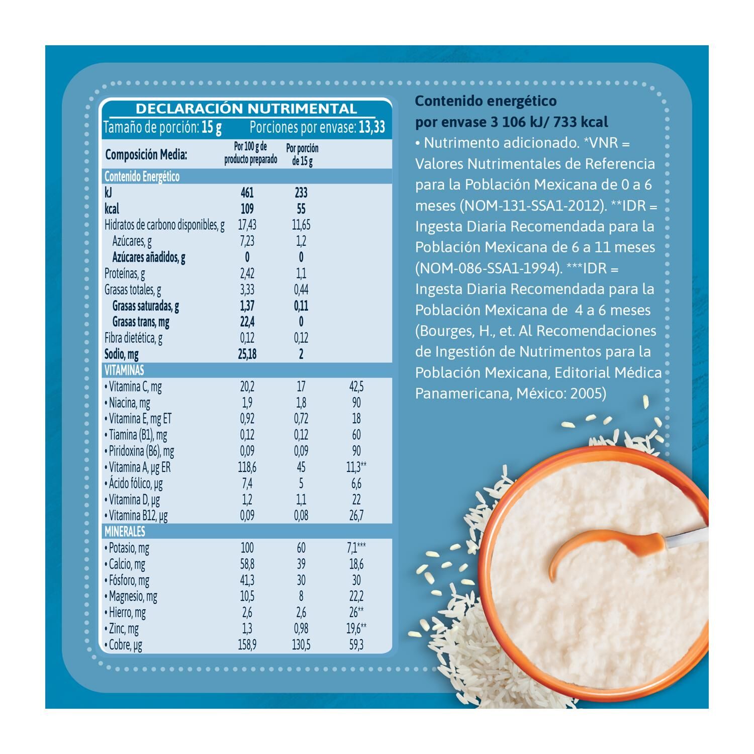 Cereal Infantil Gerber Para Lactantes Arroz 200g