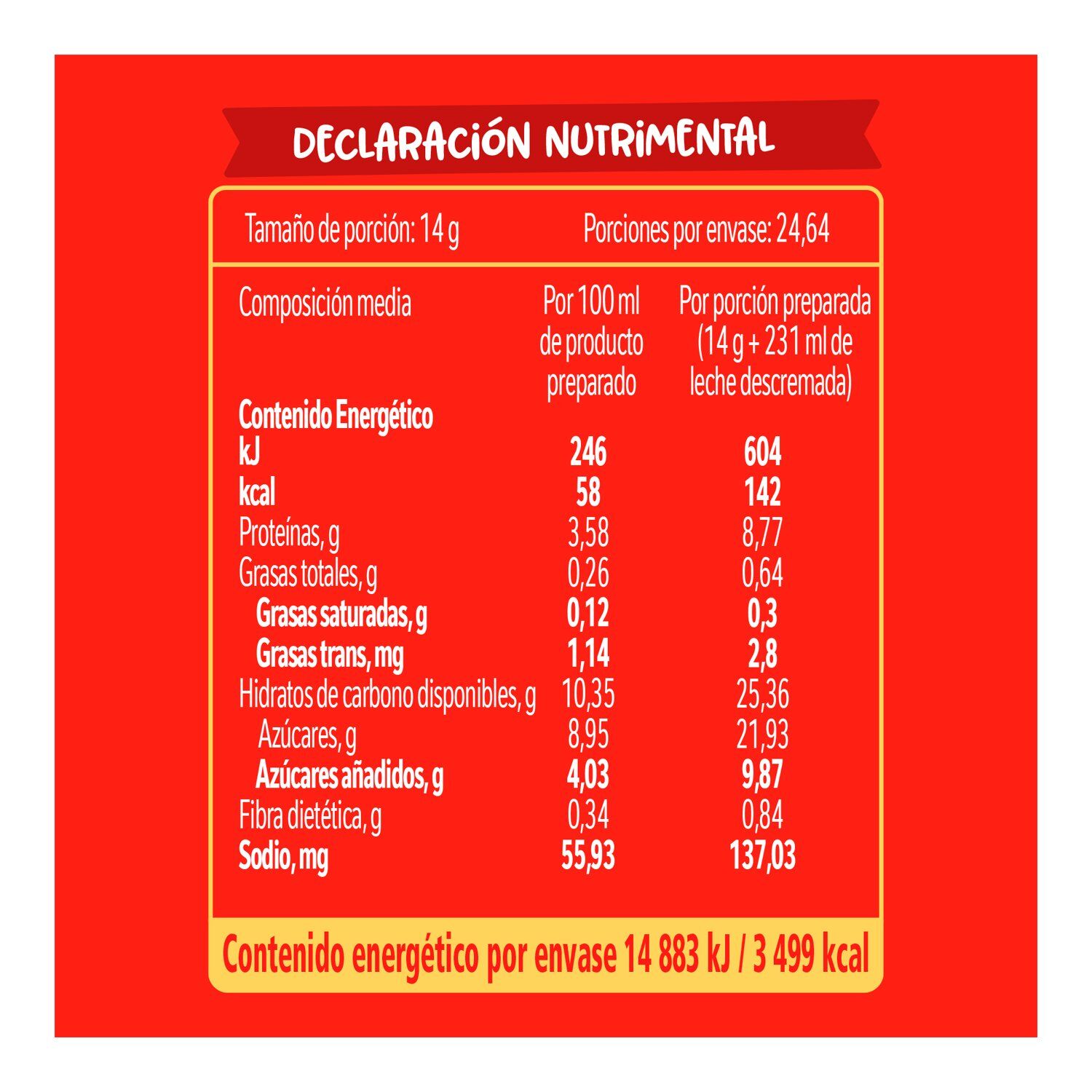 Chocolate Carlos V Nestle 345.0 Gr