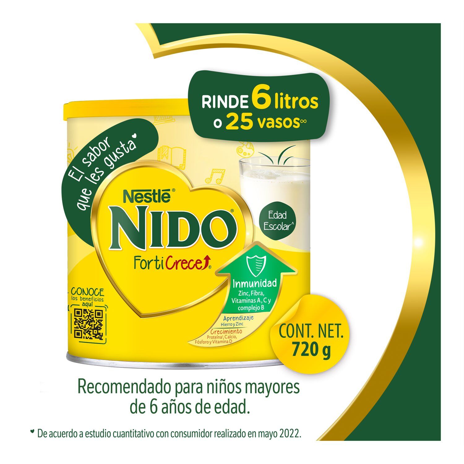 Alimento Lacteo Forticrece Nido 720.0 Gr