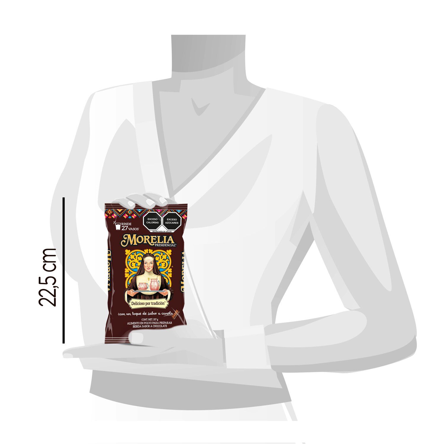 Chocolate En Polvo Bolsa Morelia 357.0 Gr