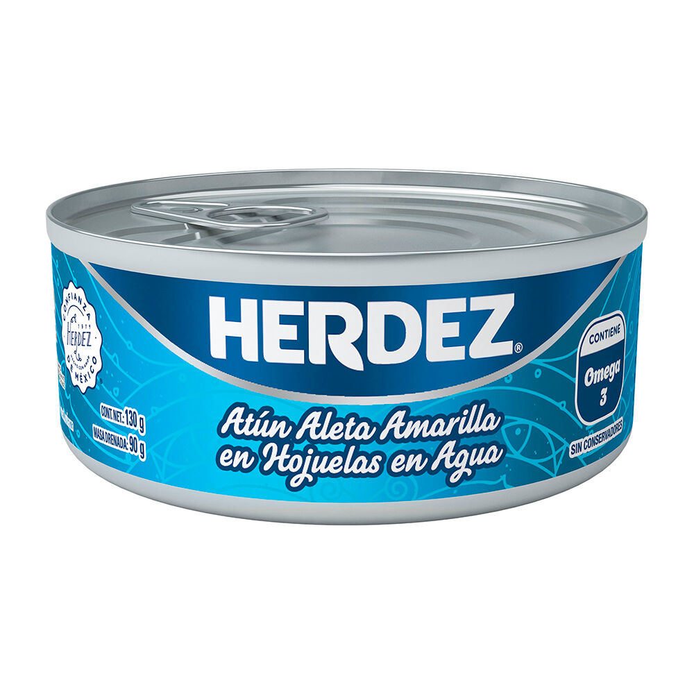 Atun En Hojuelas En Agua Herdez 130.0 Gr