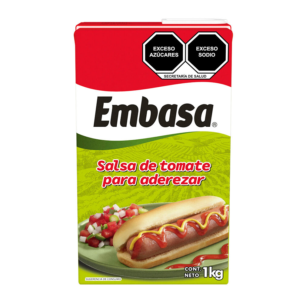Salsa De Tomate Para Aderezar Embasa 1.0 Kg
