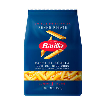 Pasta Barilla Penne Rigate 450 G