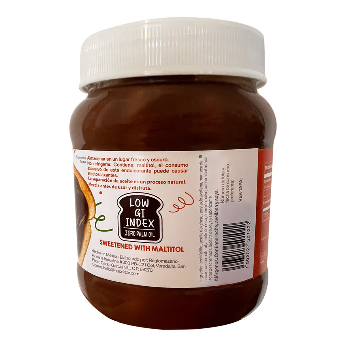Crema De Avellana Sin Azucar Nucolato 350 0 Gr