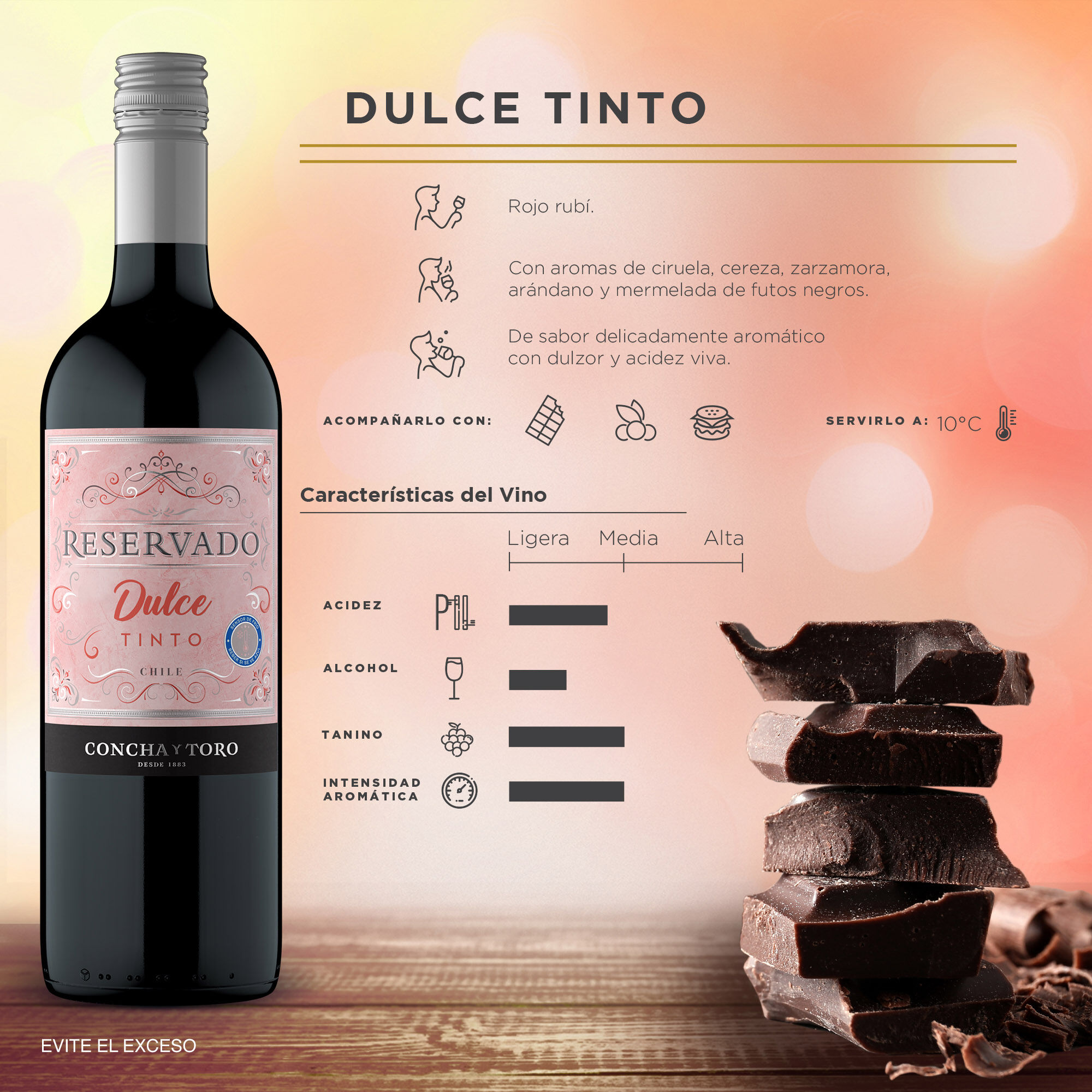 Vino Tinto Dulce Reservado 750.0 Ml