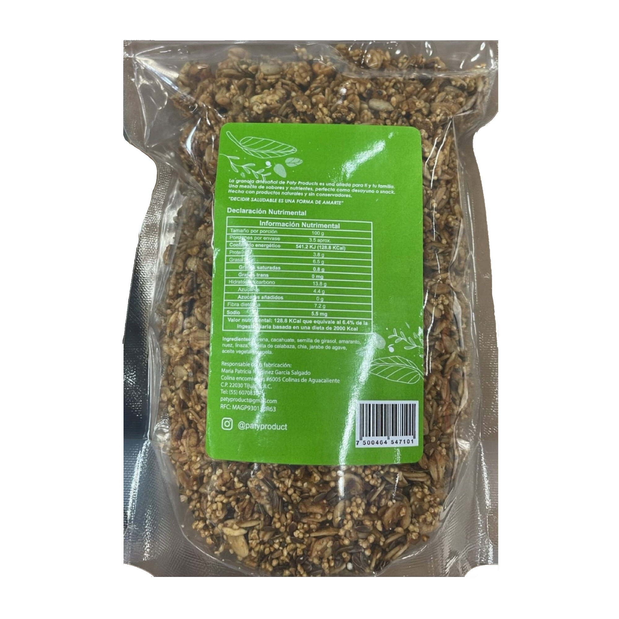 Granola Artesanal Paty Products 350.0 Gr