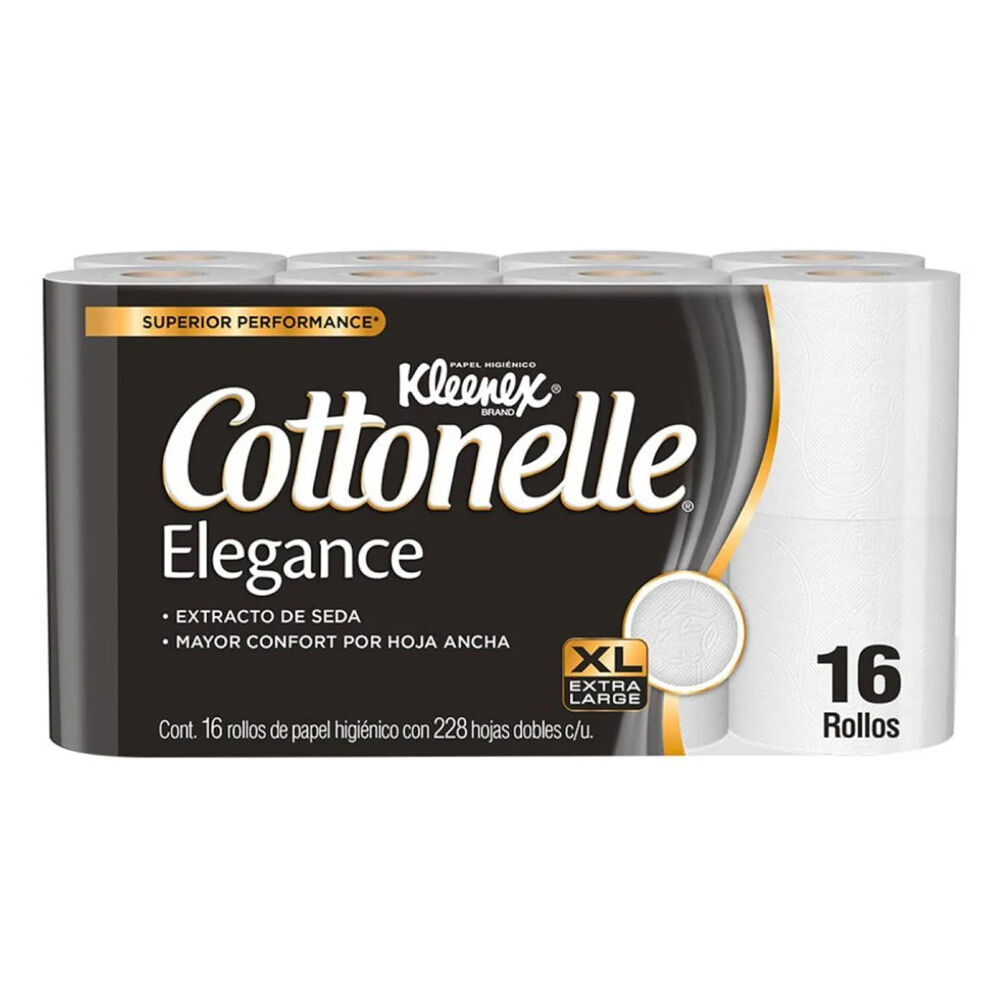 Papel Higienico Elegance Xl 16s Cottonelle 16.0 Pza