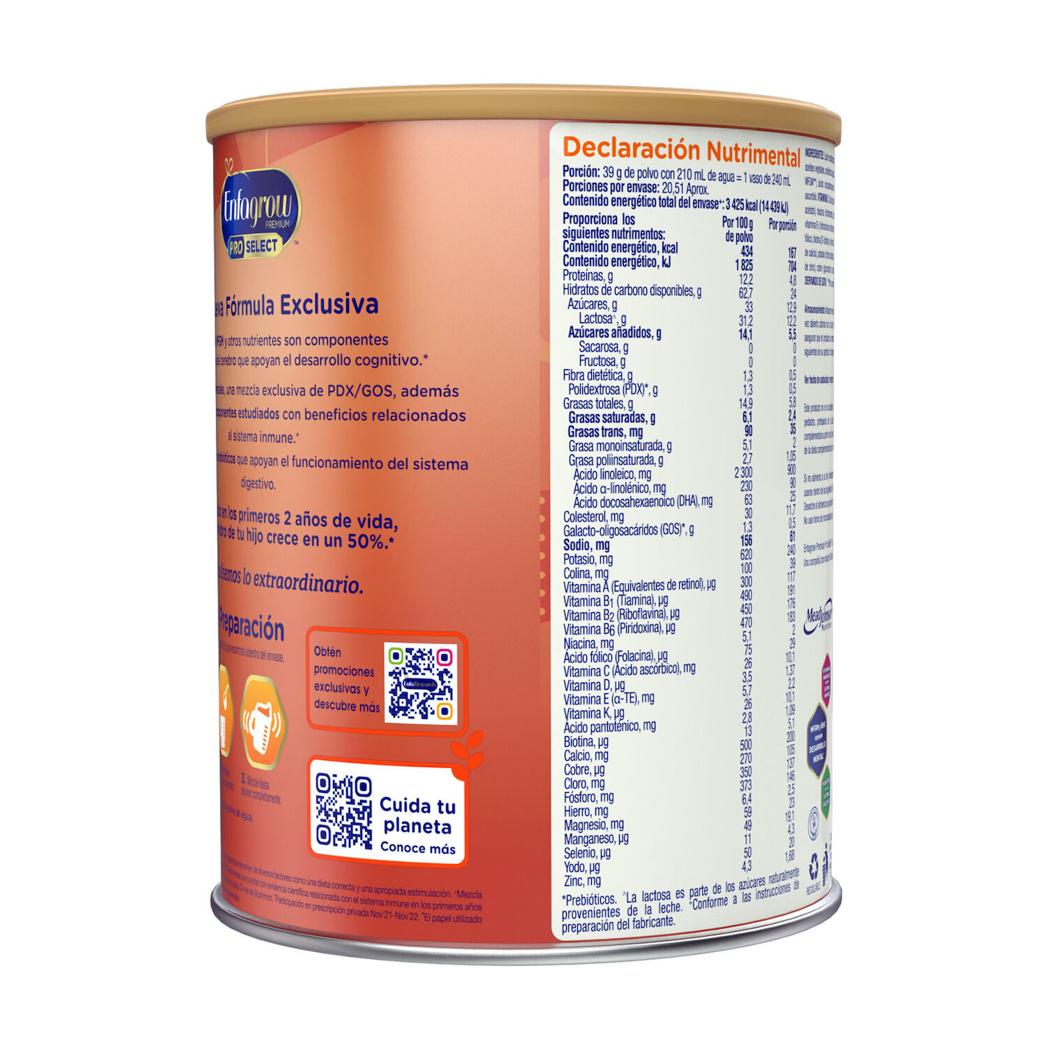 Leche Premium 3 Enfagrow 800.0 Gr
