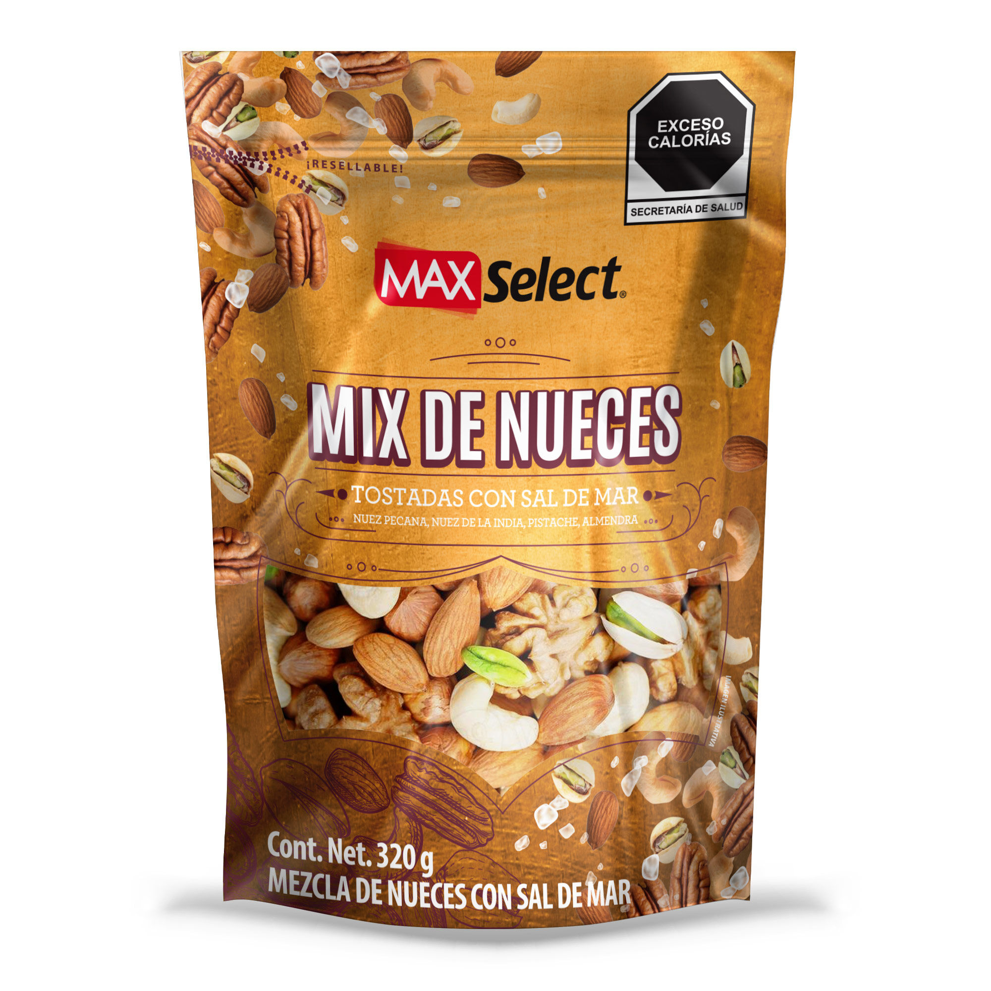 Mix Nueces Con Sal Deluxe Max Select 320.0 Gr