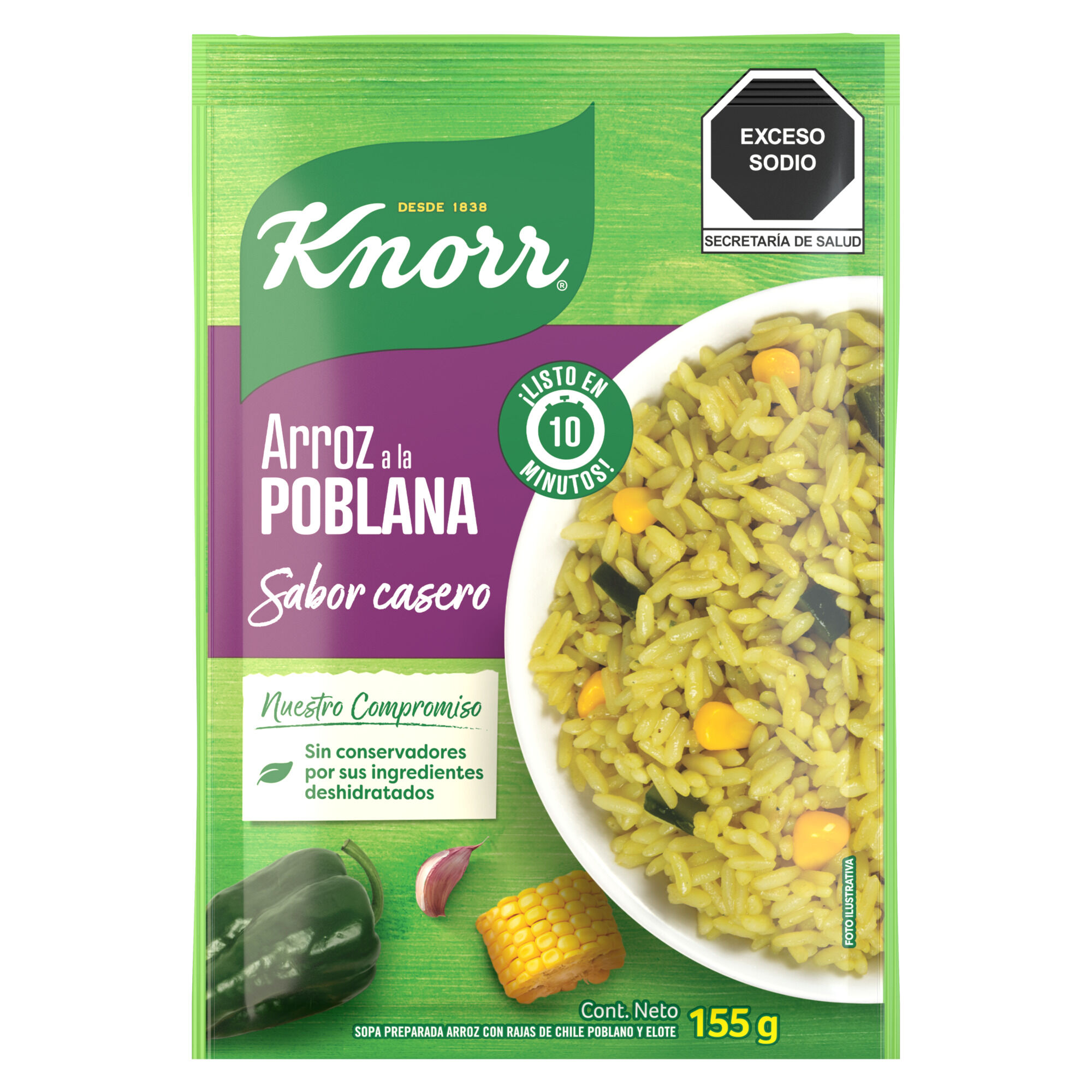 Arroz A La Poblana Knorr 160.0 Gr