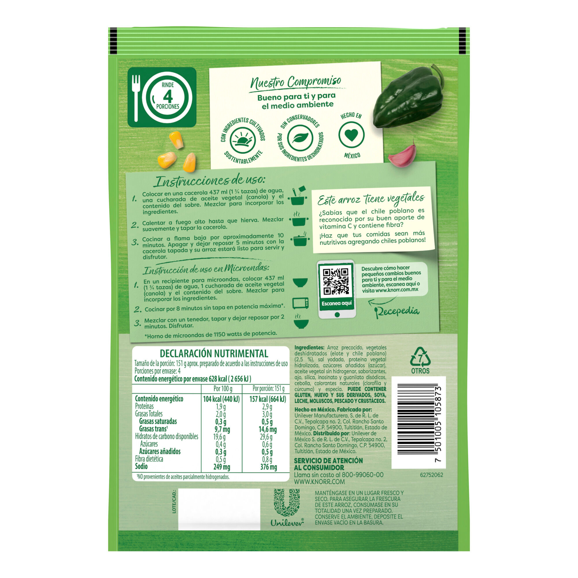 Arroz A La Poblana Knorr 160.0 Gr