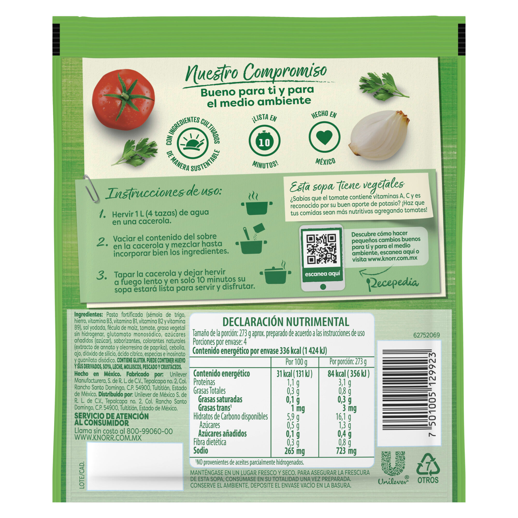 Sopa Fideo Knorr 95.0 Gr