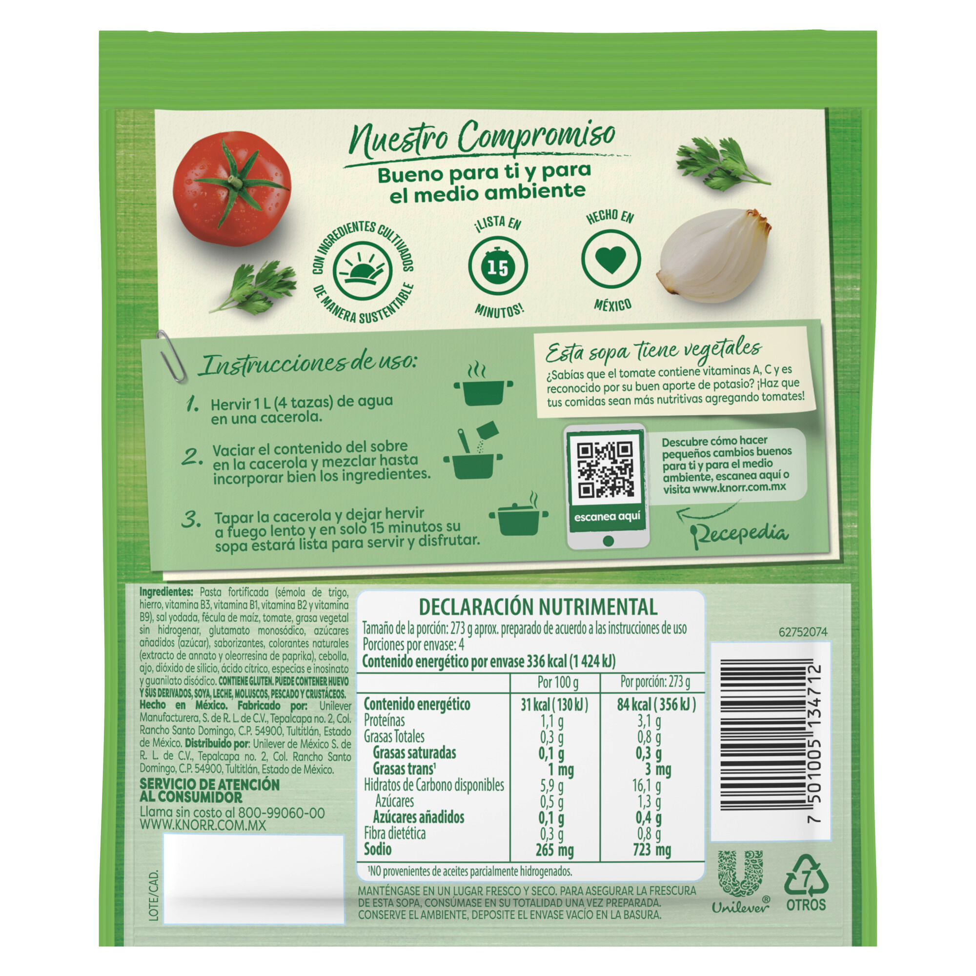 Sopa Coditos Knorr 95.0 Gr