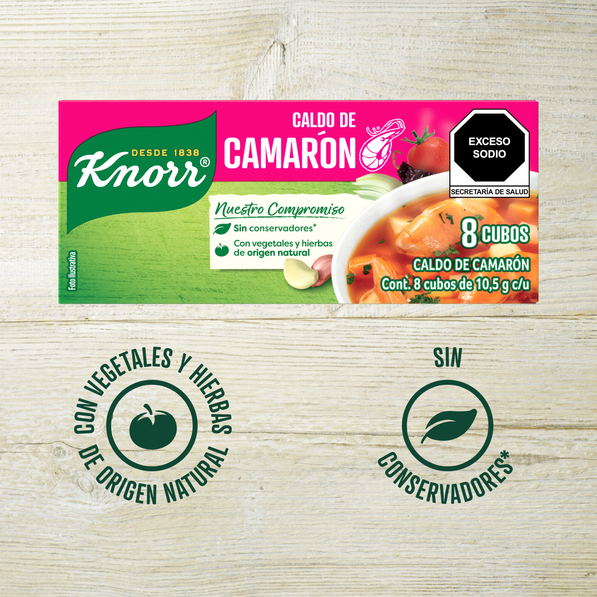 Caldo Camaron Knorr 8 Pza